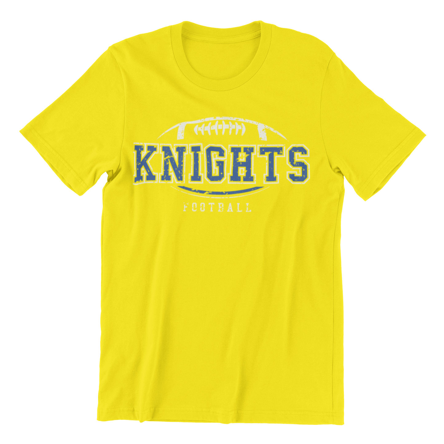 Distressed Knights Football Short Sleeve Tee