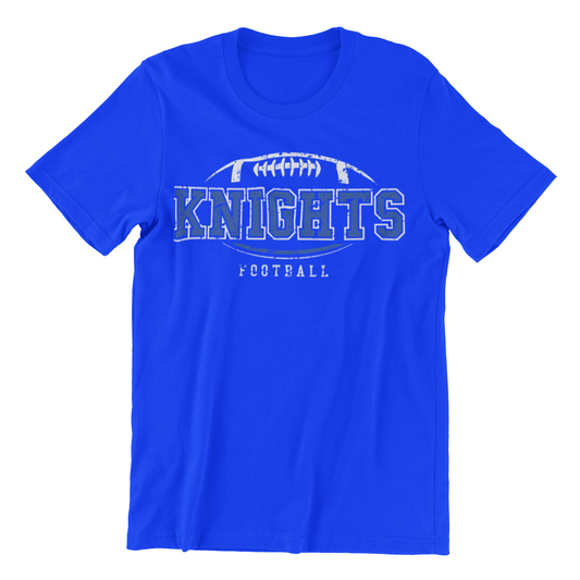 Distressed Knights Football Short Sleeve Tee